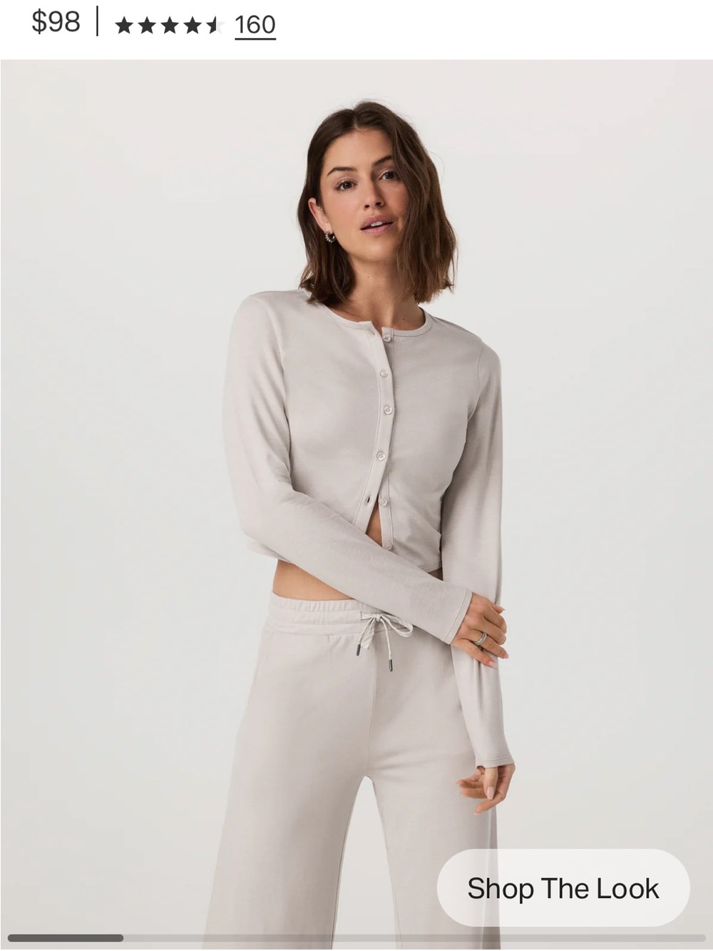 Vuori Halo Essential Wide Leg Pant and Cardigan 2.0 Set